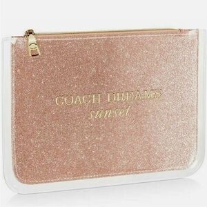 Coach Dreams Sunset Glitter Pouch